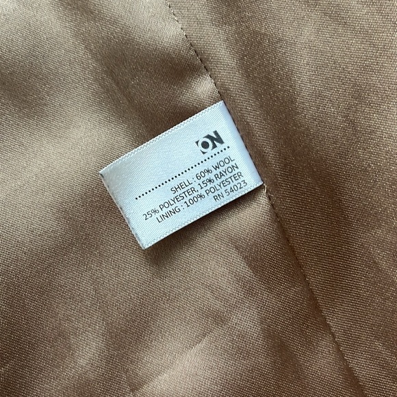 Old Navy camel wool peacoat size small - Picture 7 of 9